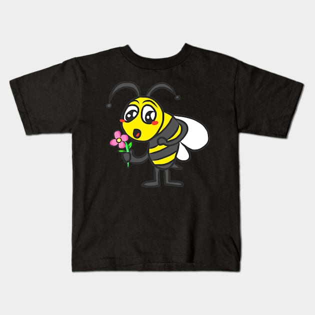 Bumblebee for fat Funny gift bee love for animals Kids T-Shirt by KK-Royal